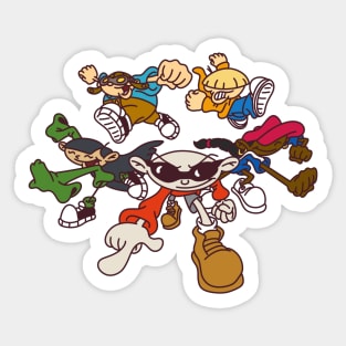 Kids Next Door Group Sticker